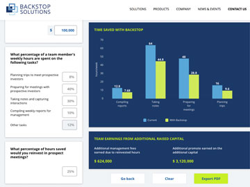 Backstop Solutions Calculator